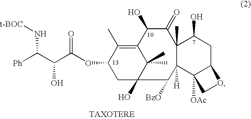 Semi-synthesis and isolation of taxane intermediates from a mixture of taxanes