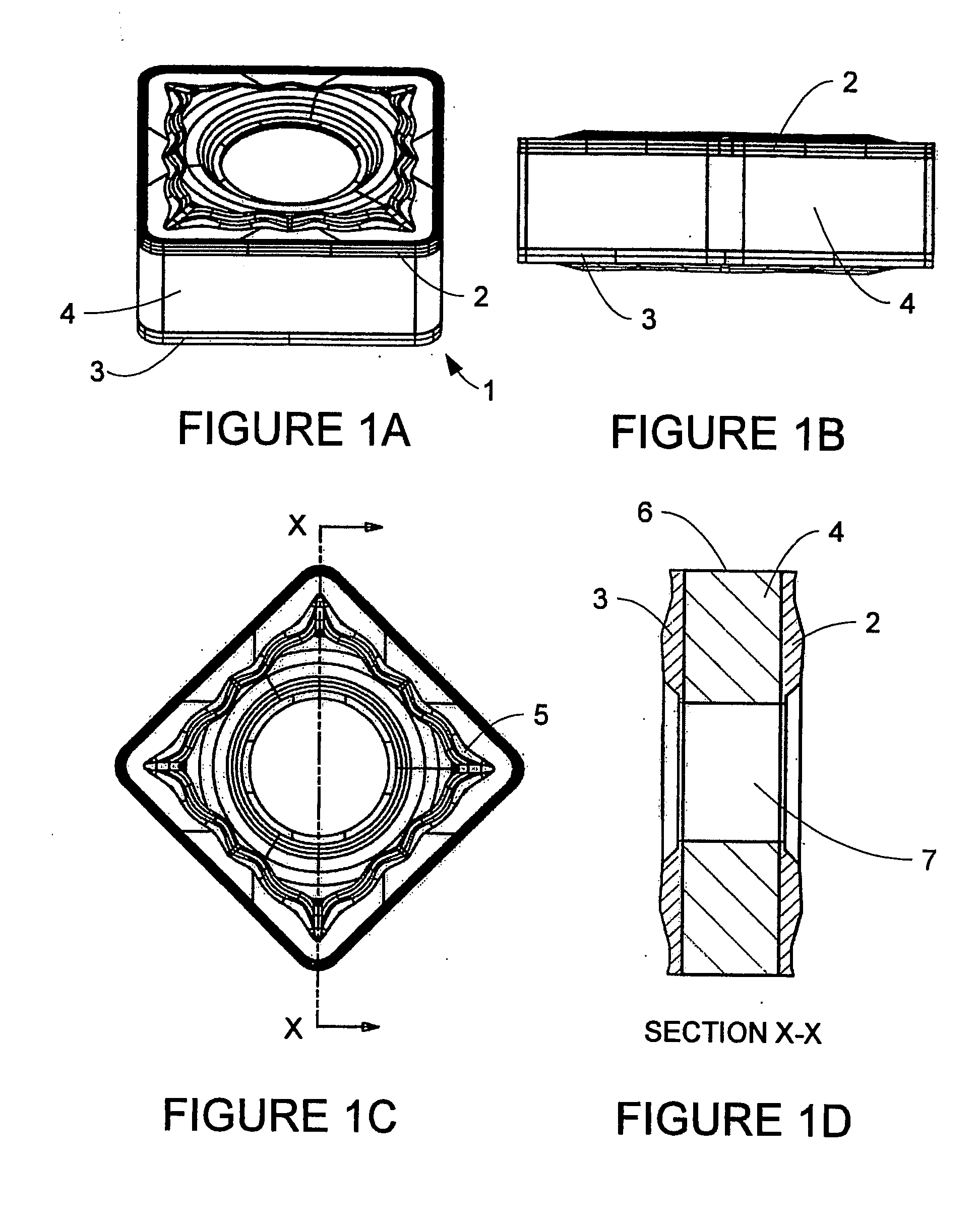 Composite cutting inserts and methods of making the same