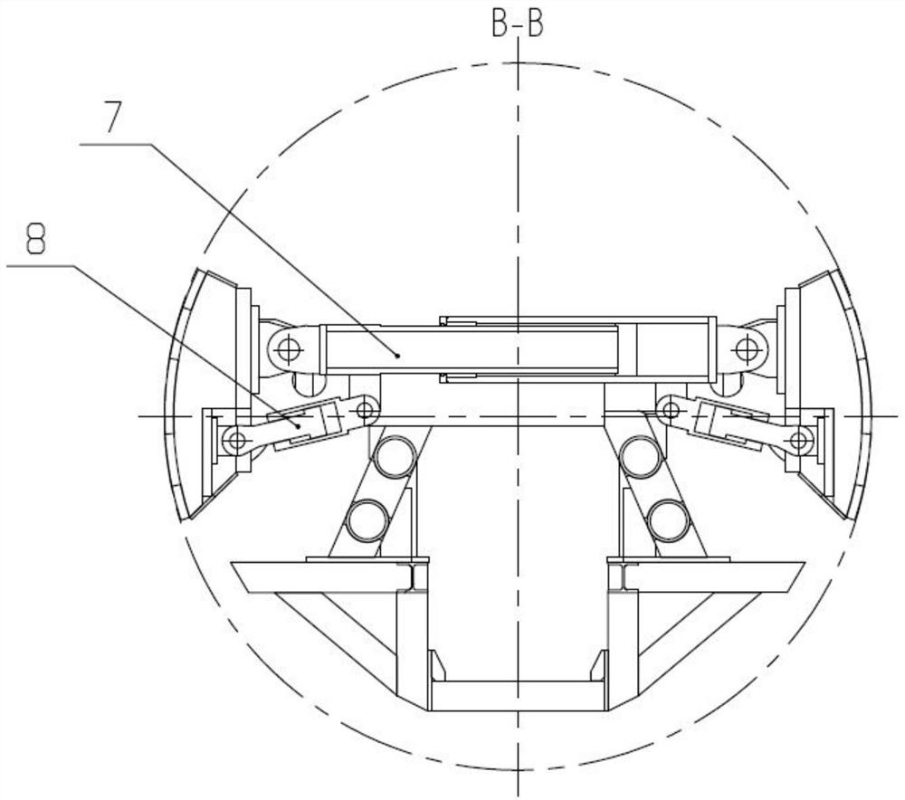 Auxiliary tight supporting and pushing mechanism and tunnel boring machine