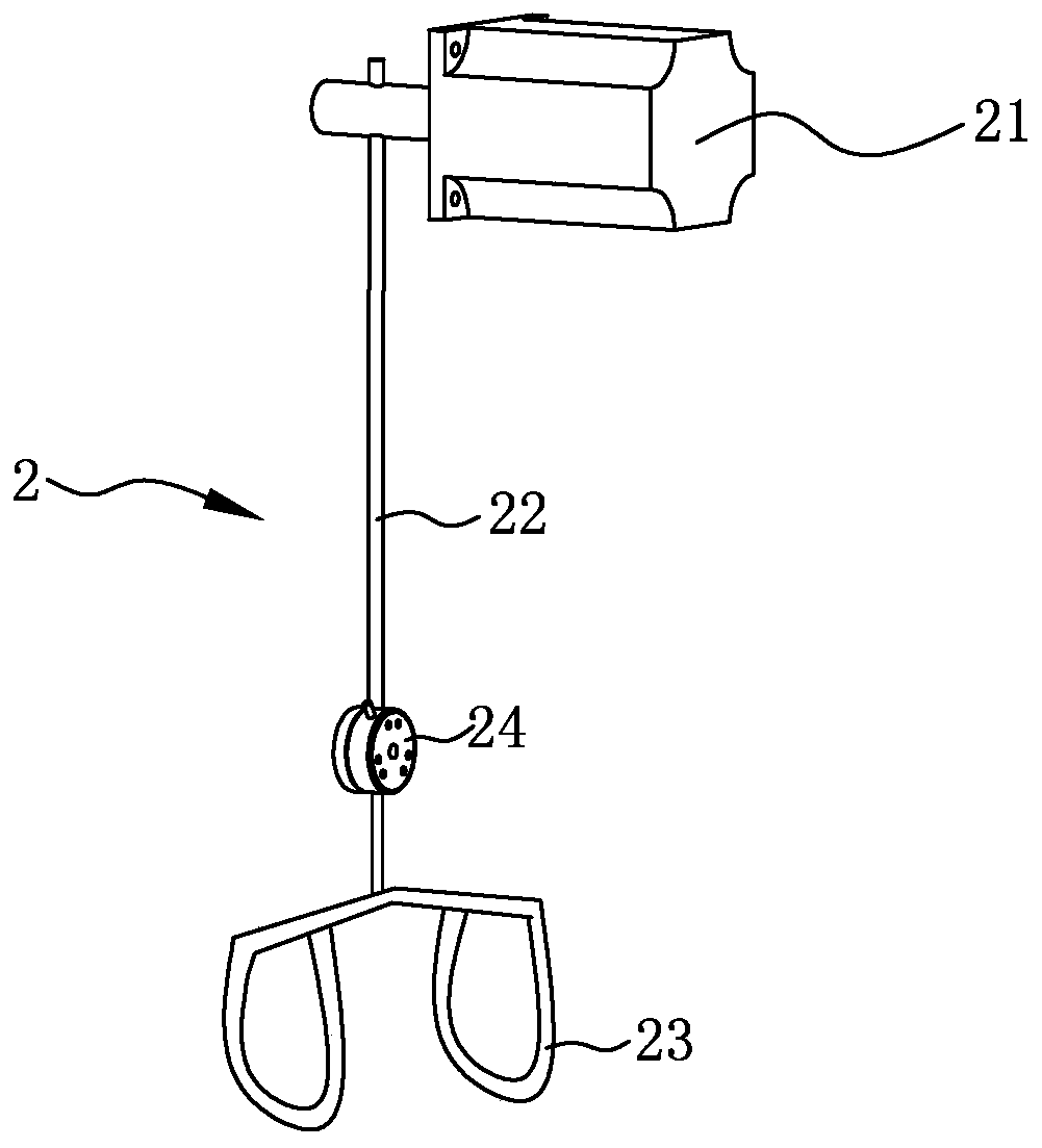 Lower limb rehabilitation training equipment and biped end executor thereof