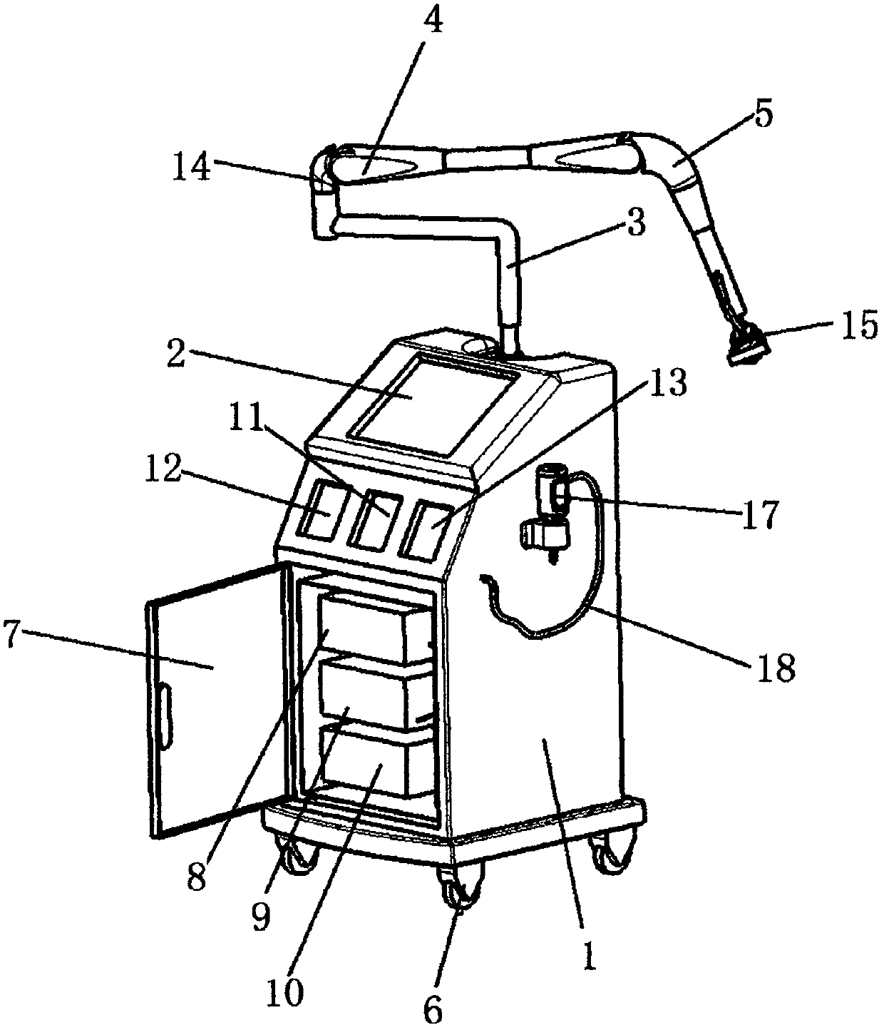 Application of infrared spectroscopy therapeutic apparatus applying big data analysis to gynecologic clinic