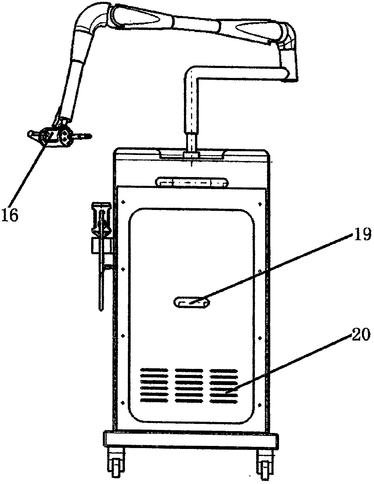 Application of infrared spectroscopy therapeutic apparatus applying big data analysis to gynecologic clinic