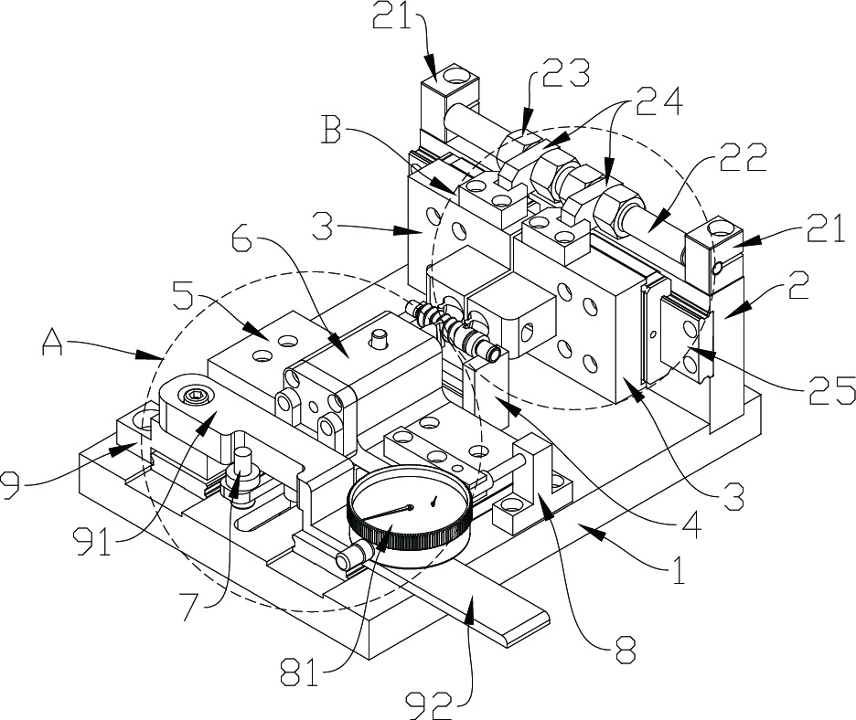 Worm cross-rod distance detection device with automatic deviation correction function and worm cross-rod distance detection method