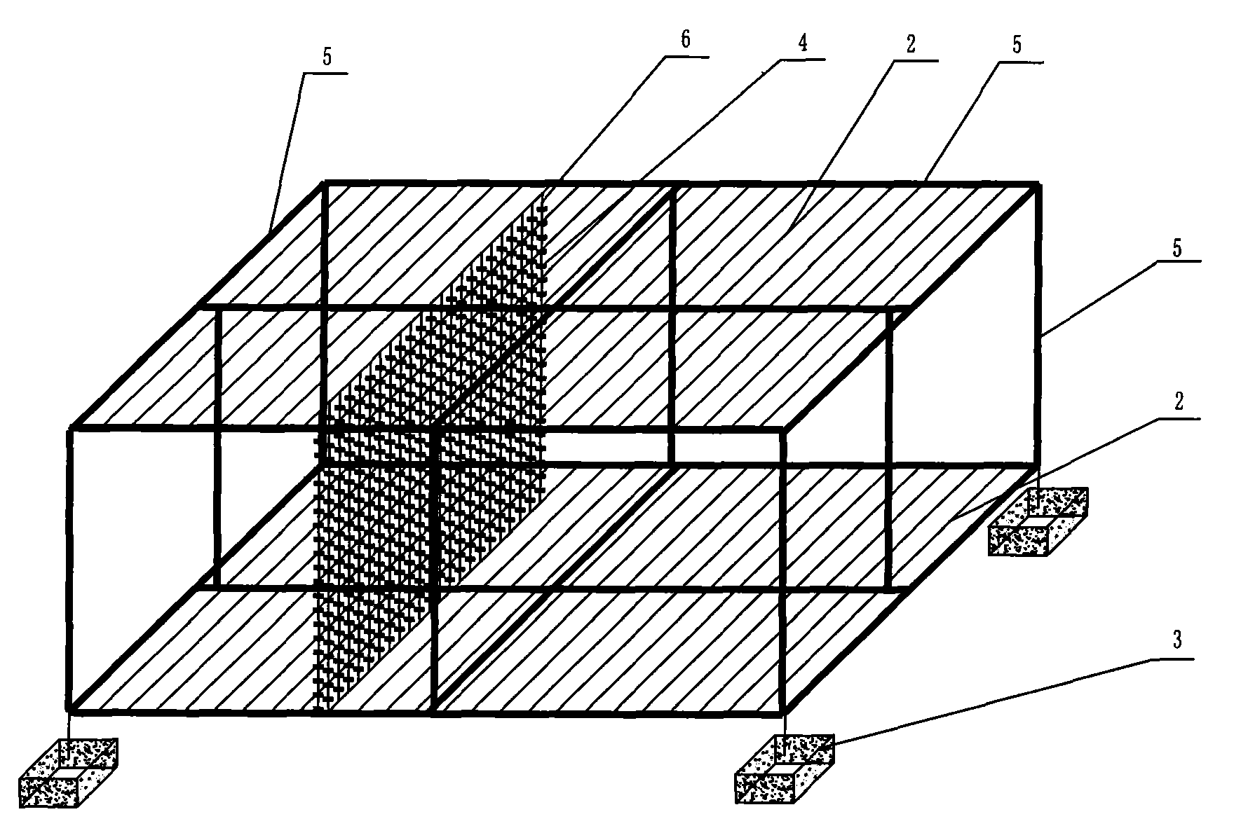 Self-anchored immersed ecological filter bed and method thereof for in situ purifying micro-polluted surface water