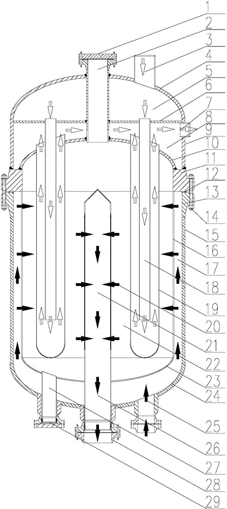 Dual-seal-head controllable water heat removing reactor