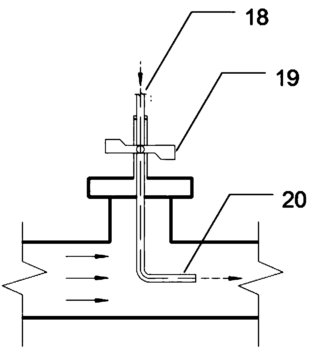 Long-distance water taking dynamic testing system