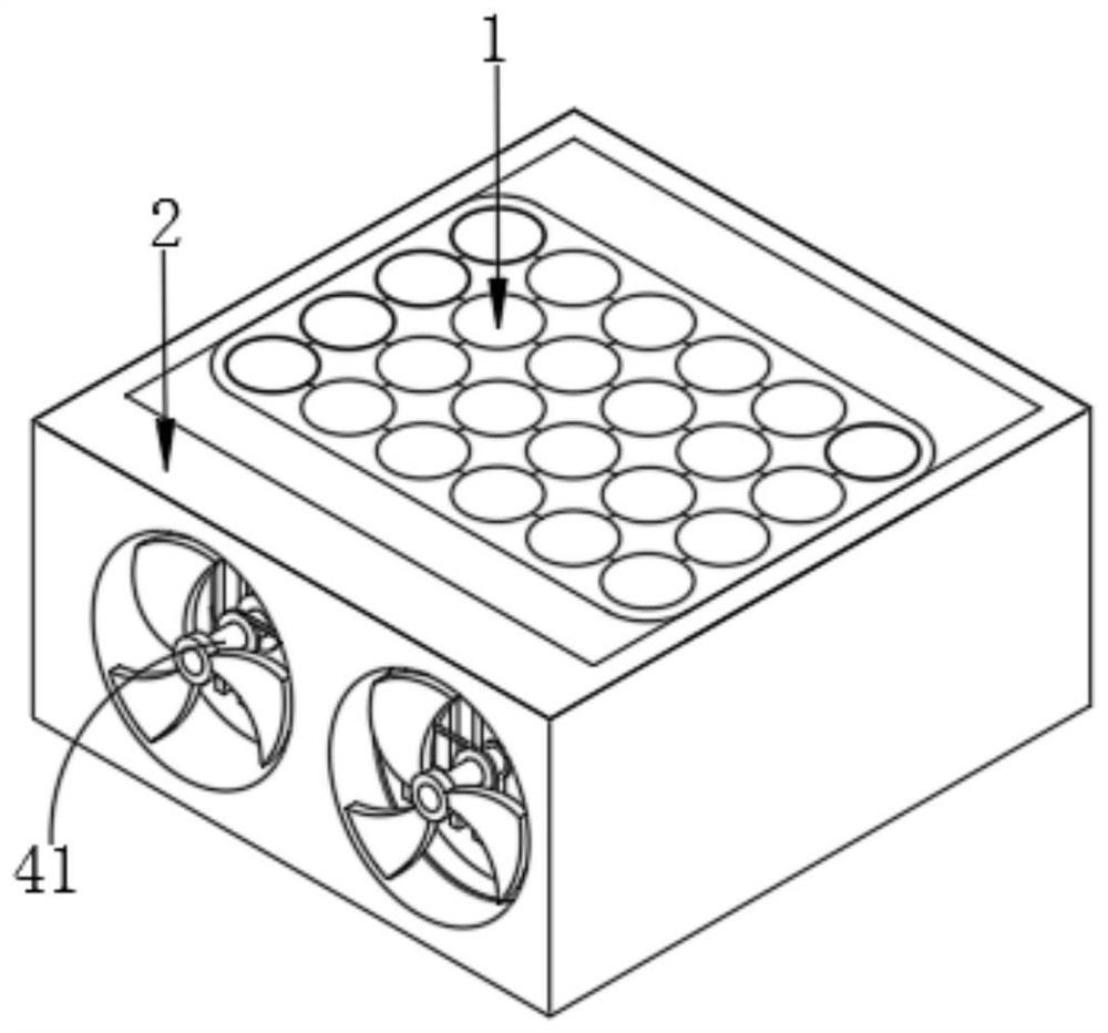 Heat conduction structure and method for lithium battery heat management