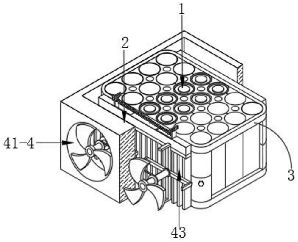 Heat conduction structure and method for lithium battery heat management