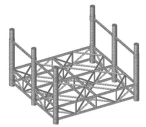 Ocean platform floatover installation impact simulation analysis method