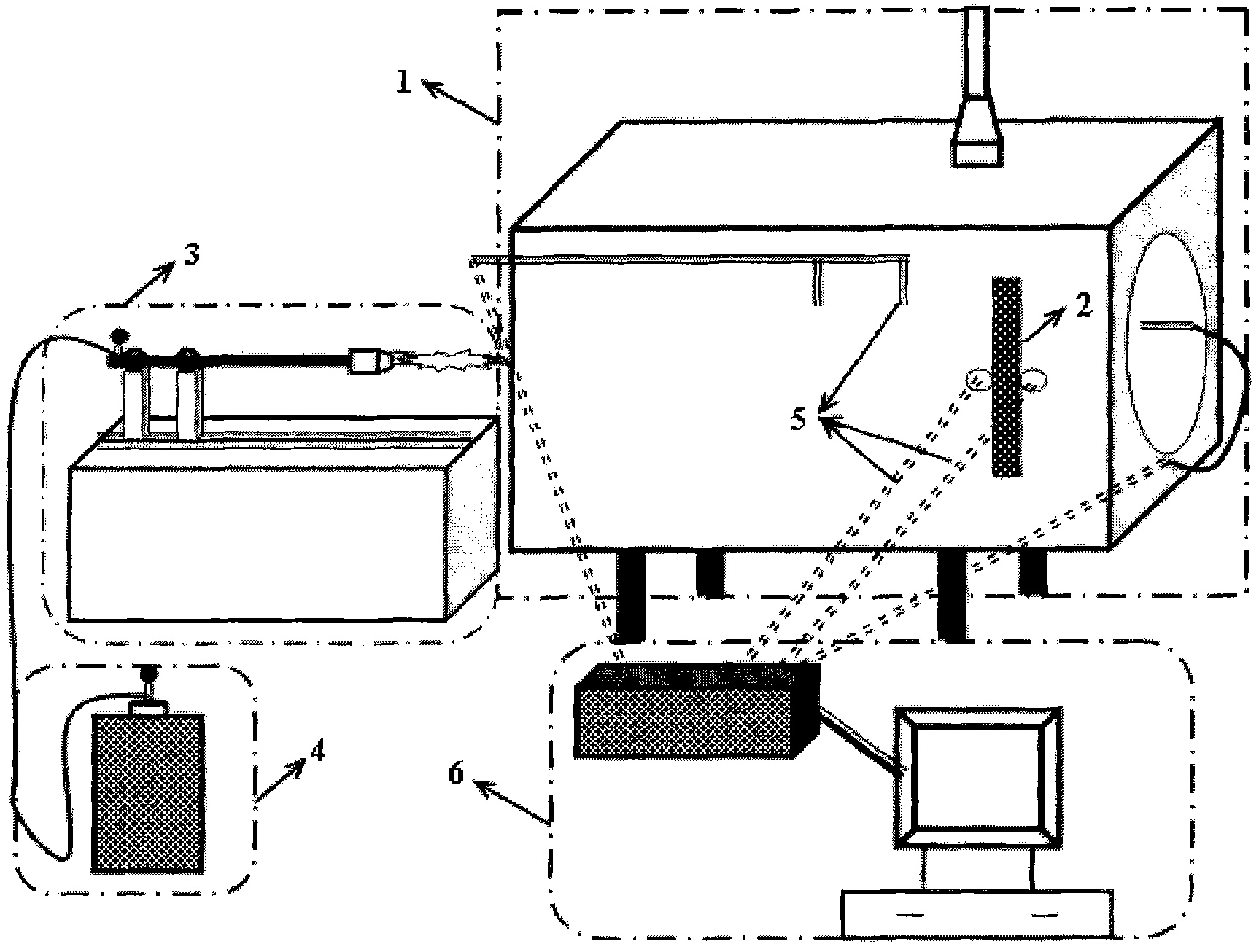 Device for testing open fire prevention and heat insulation performance of fabric