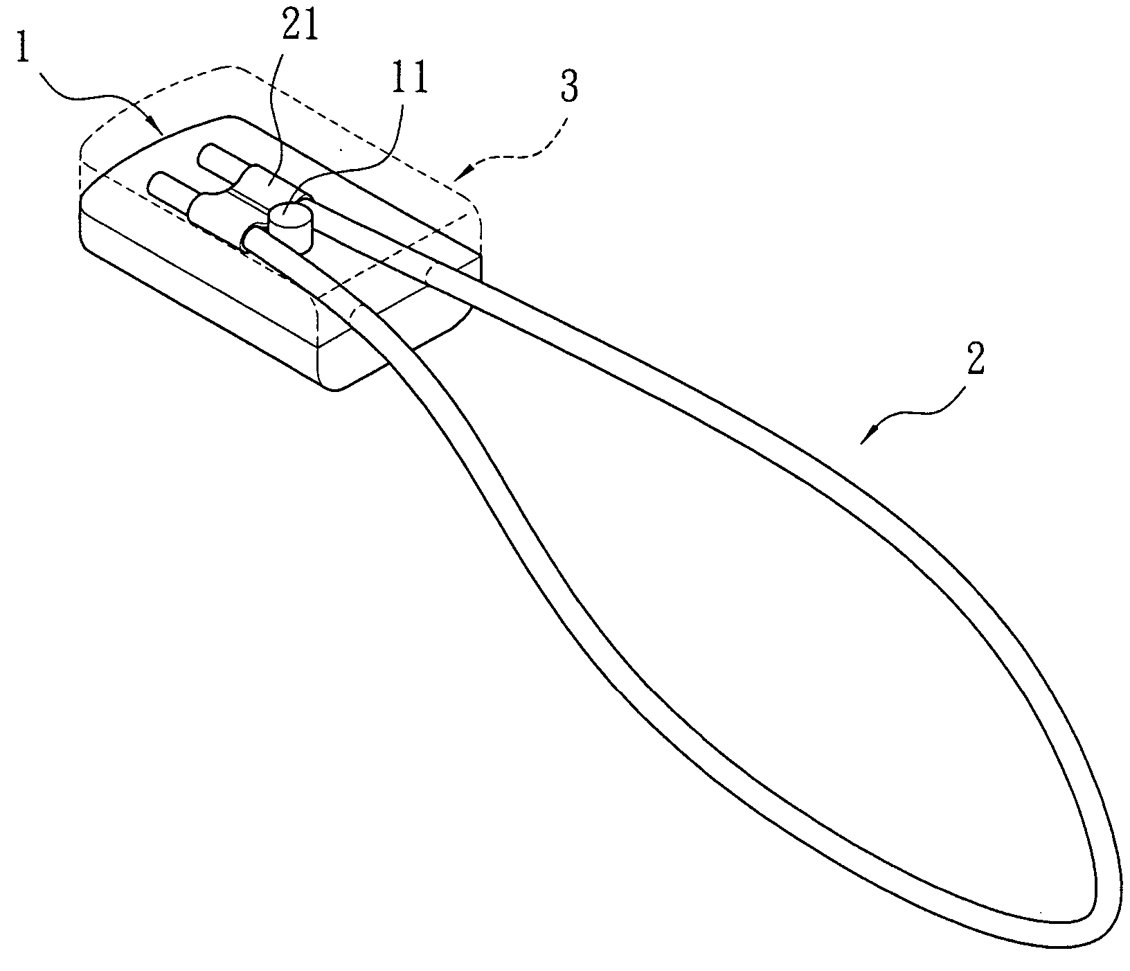 Decorative zipper tab construction with elastic string of high tension