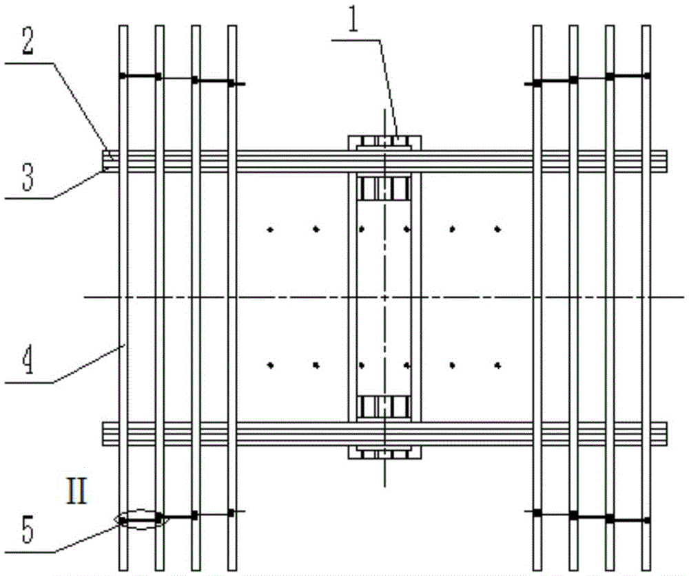 Foldable radar antenna framework and working method thereof