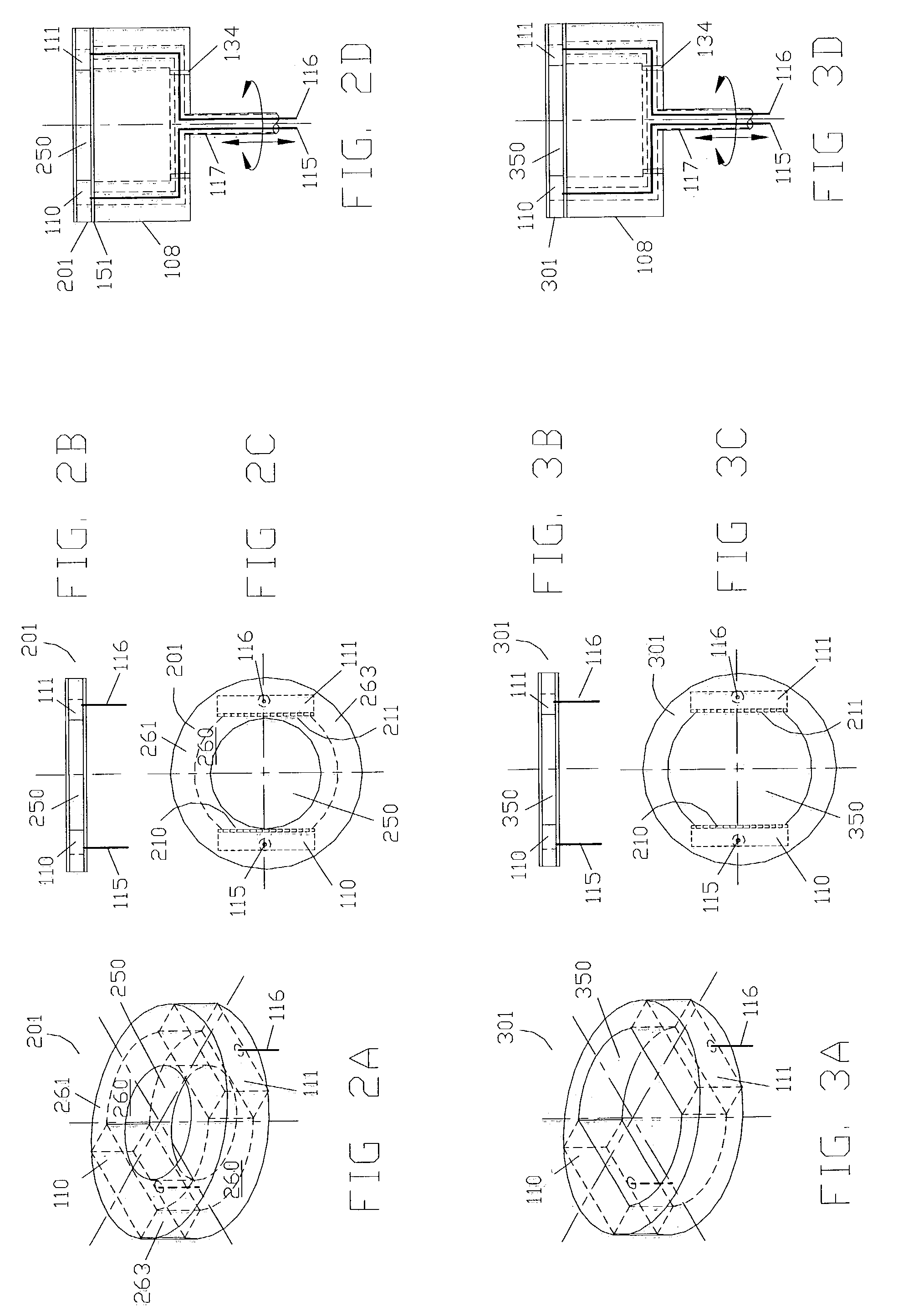 Scanning devices for three-dimensional ultrasound mammography