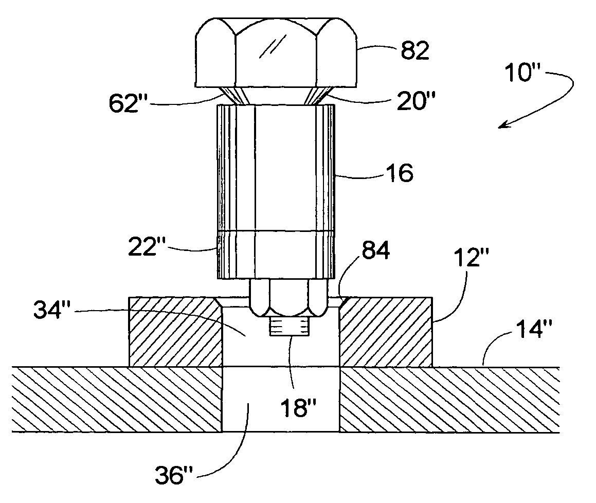 Alignment pin and fastener with bi-directional clamping