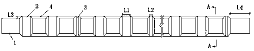 Sand lining tooth-shaped pile with excellent performance and construction method thereof