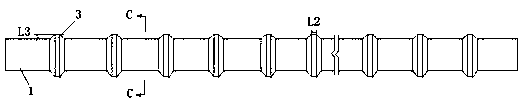 Sand lining tooth-shaped pile with excellent performance and construction method thereof