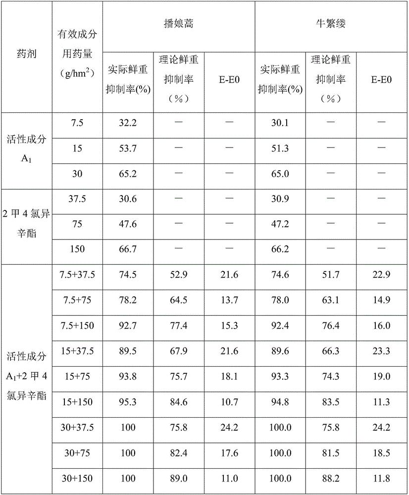 Wheat field weeding composite and application thereof