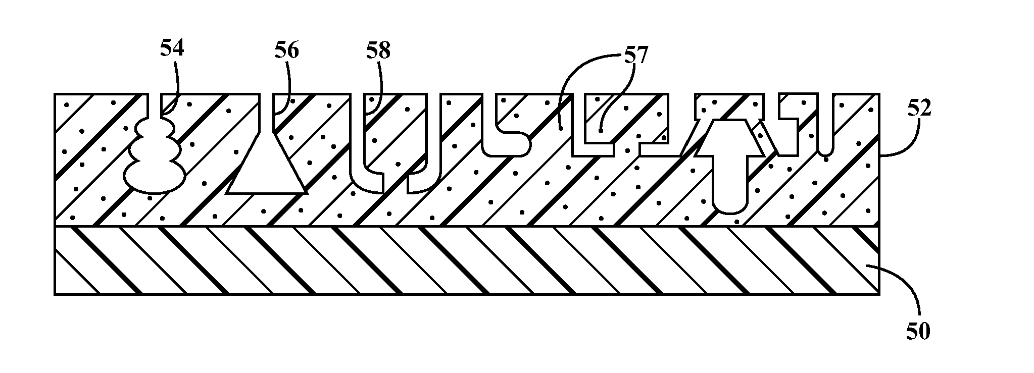 Joint assembly incorporating undercut surface design to entrap accumulating wear debris from plastic joint assembly