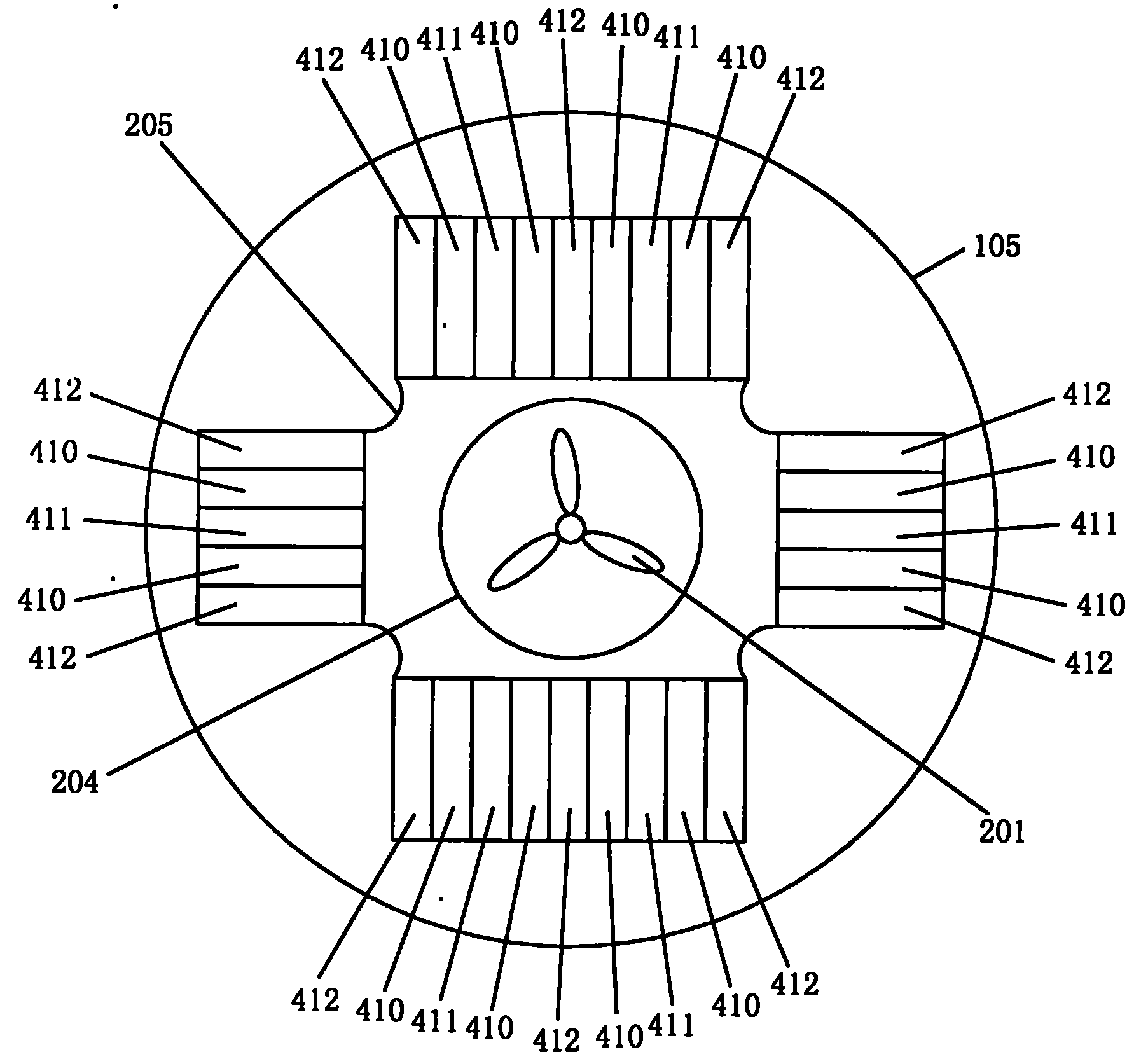 Compulsory internal recycle fluorination electrolysis reactor