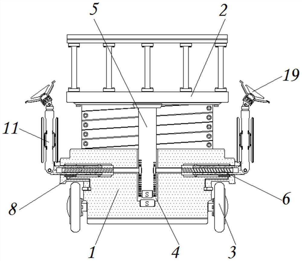 Positioning mechanism for ship moving platform