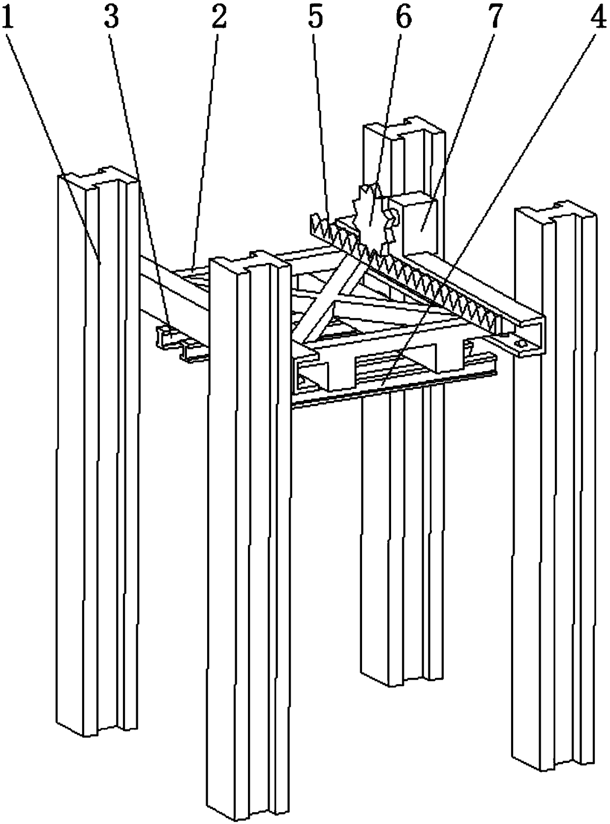 Concrete transporting machine transfer avoidance device