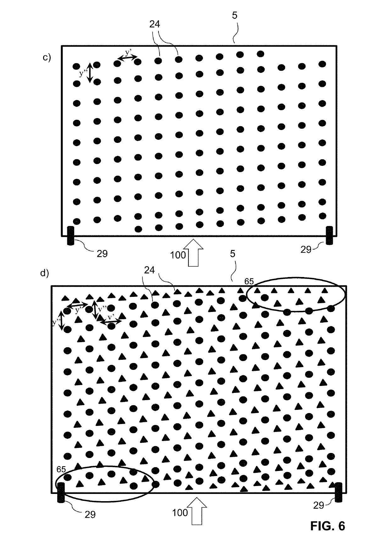 Low-pressure drop structure of particle adsorbent bed for improved adsorption gas separation process