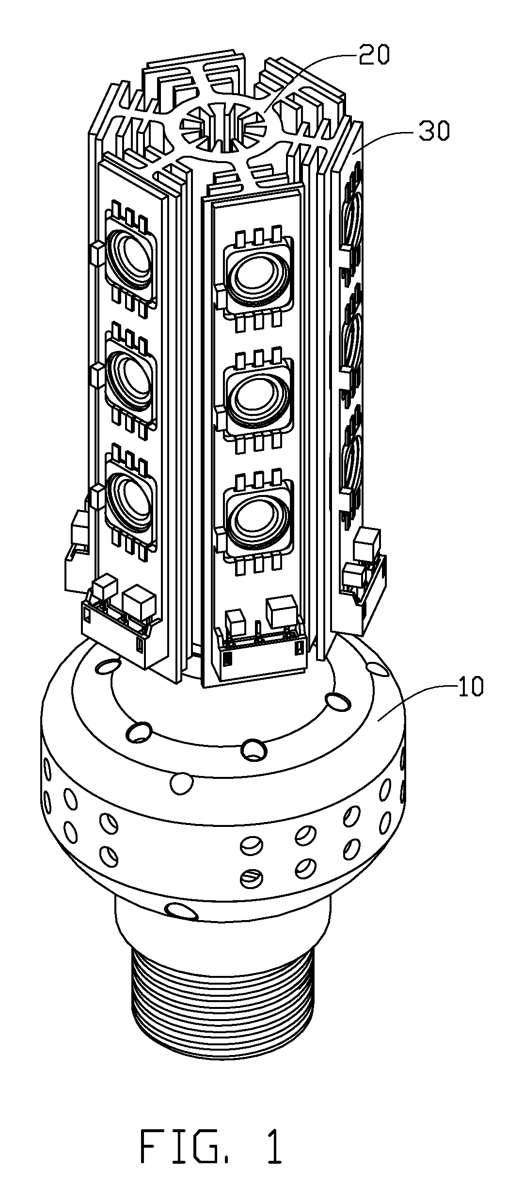 LED lamp having heat dissipation structure