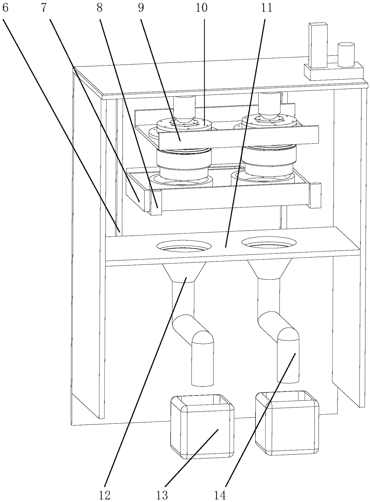 Automatic fruit ball digging device