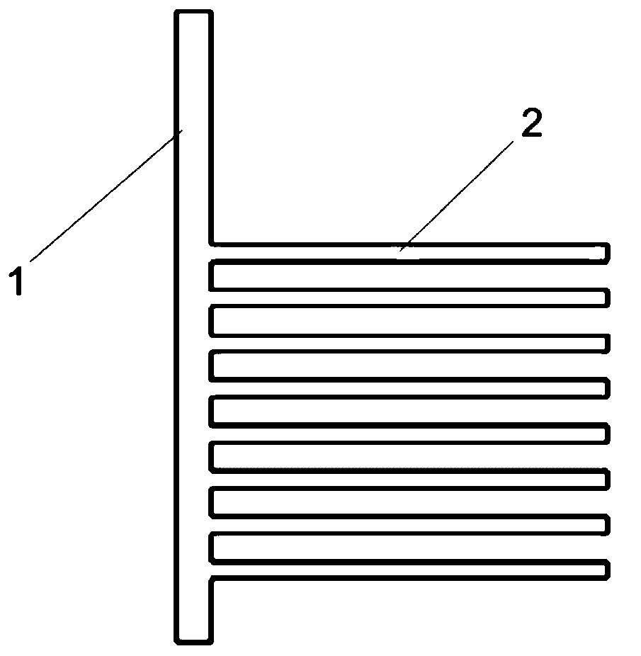 Multi-channel microfluidic chip device for vacuum negative pressure injection, preparation method and application