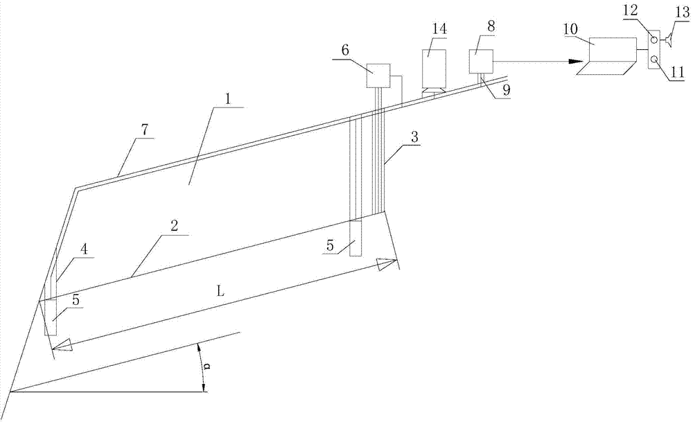 Meteorological monitoring system and monitoring system for early warning of rock slope landslide