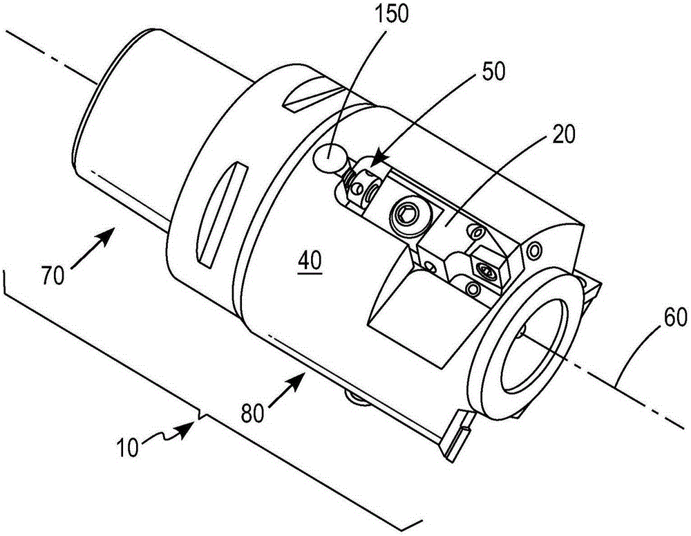 Mechanism for enhanced, bi-directional fine adjustment of cutting insert cartridges in machine tools