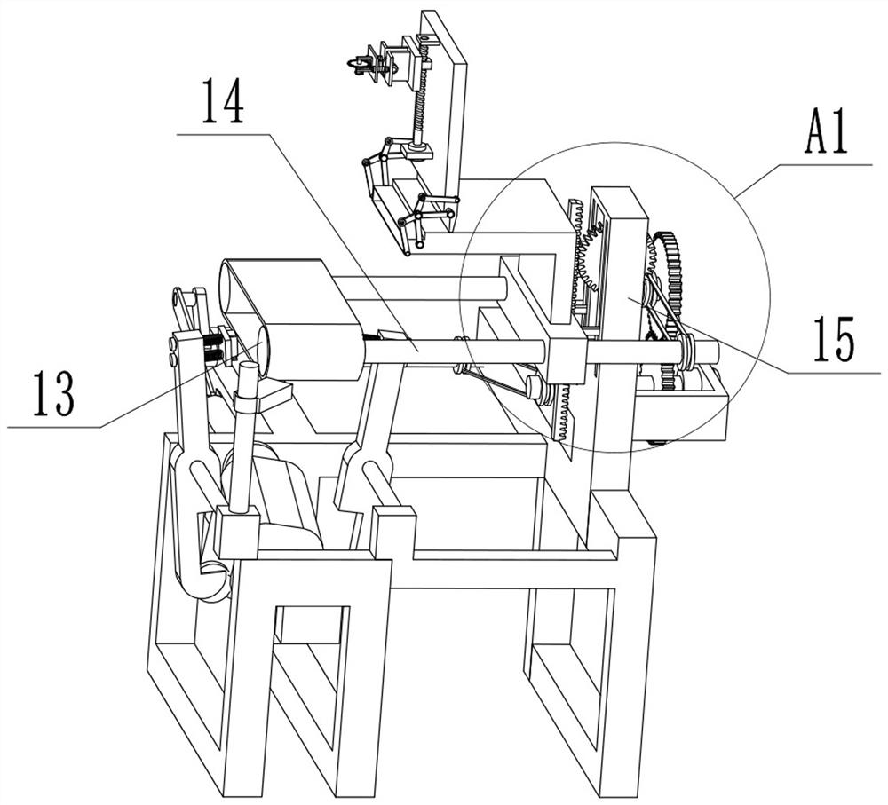 Automatic cutting device for production of triangular belt of oil pumping unit