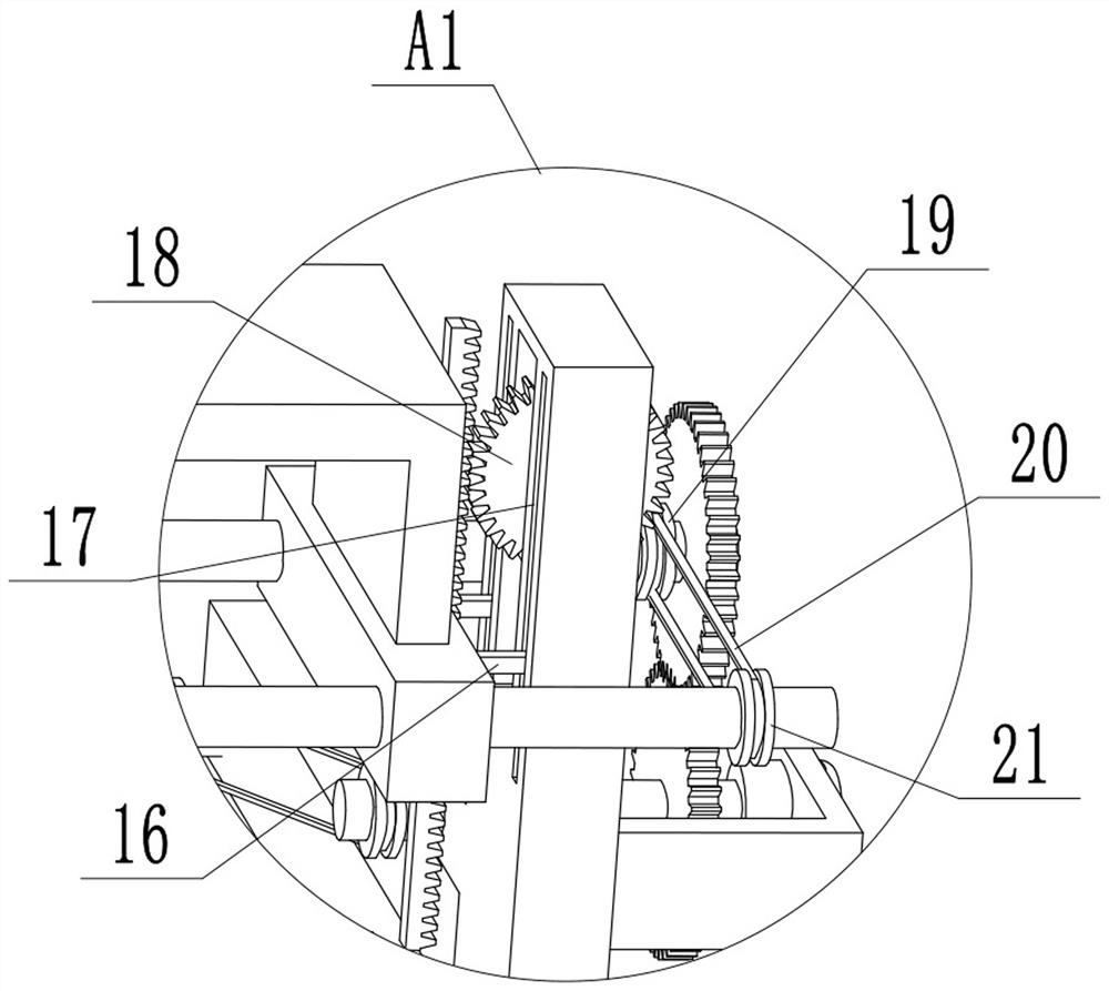 Automatic cutting device for production of triangular belt of oil pumping unit