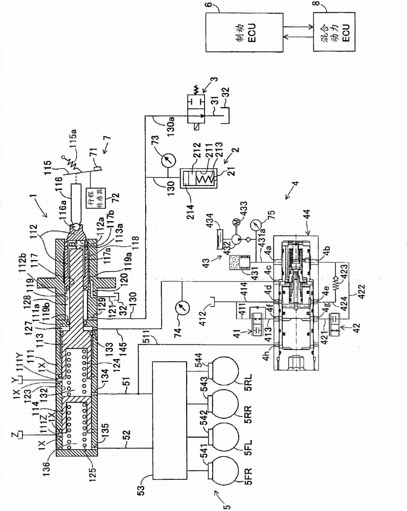 Vehicle brake device