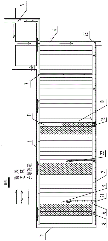 Coal mine mining and filling integrated coal mining method