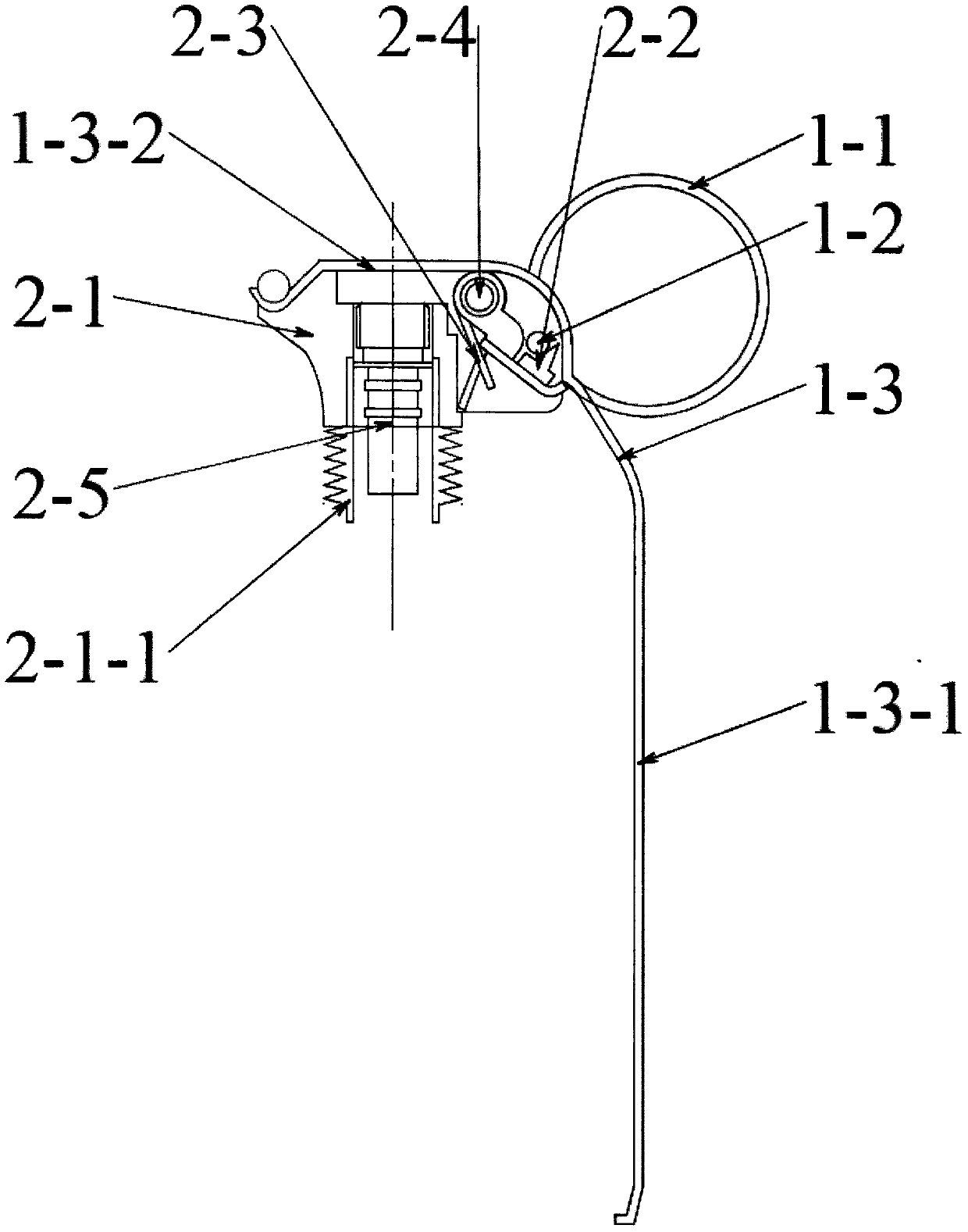 Baffle and servo type manual launching multi-chamber multi-sound riot bomb