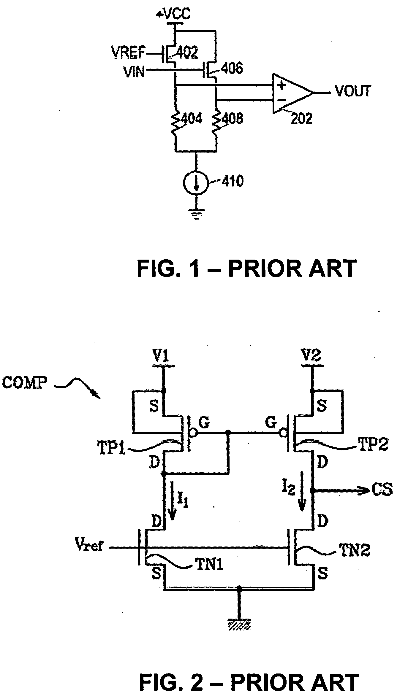 Comparator for input voltages higher than supply voltage