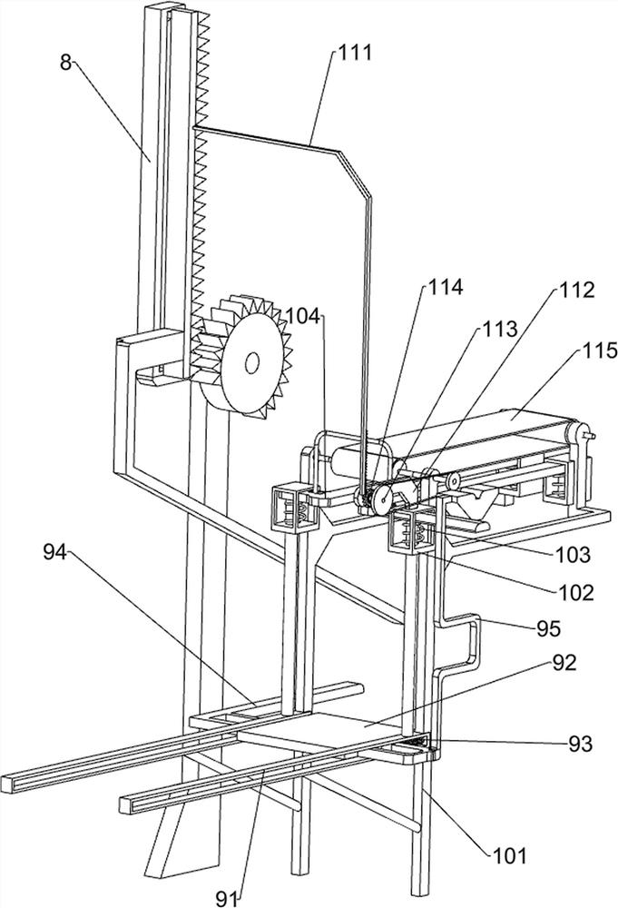 Glass container water-milling edge polishing device capable of automatically feeding