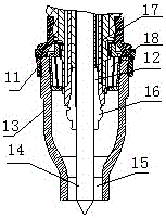 Efficient water-cooling argon arc welding gun