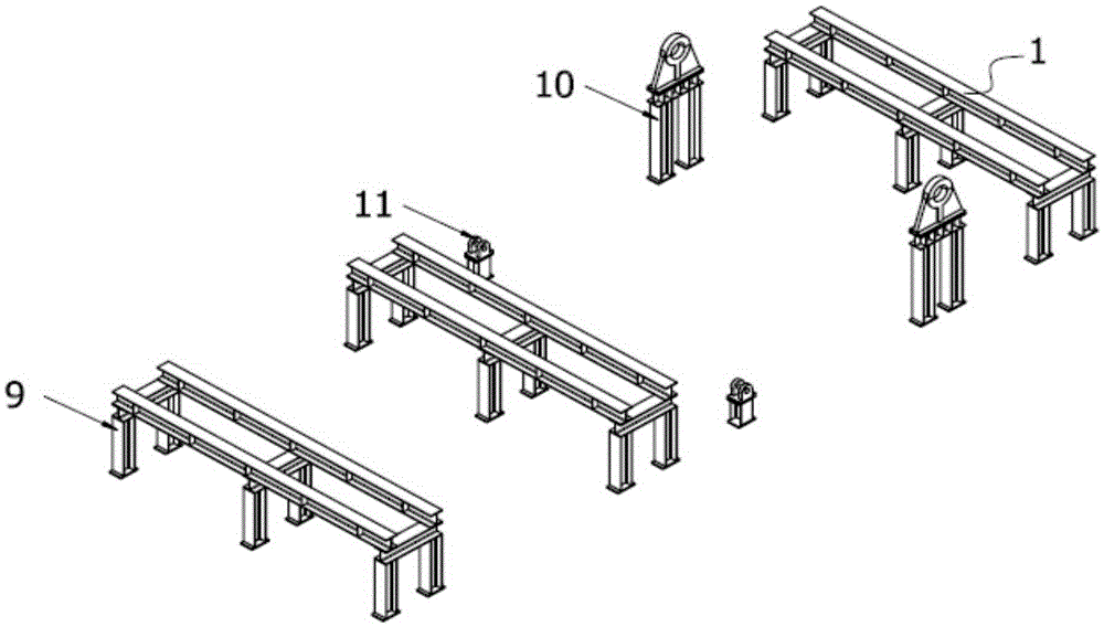 Turning device for large vertical containers