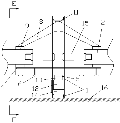 Measuring device and measuring method for coaxiality of horizontal punching punch of multi-directional die forging hydraulic press