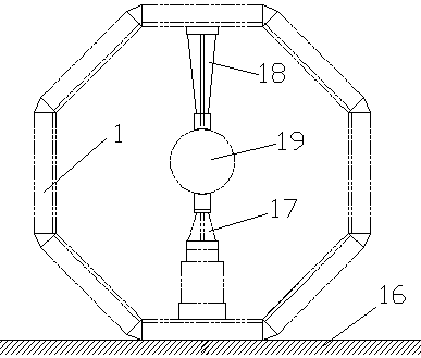 Measuring device and measuring method for coaxiality of horizontal punching punch of multi-directional die forging hydraulic press