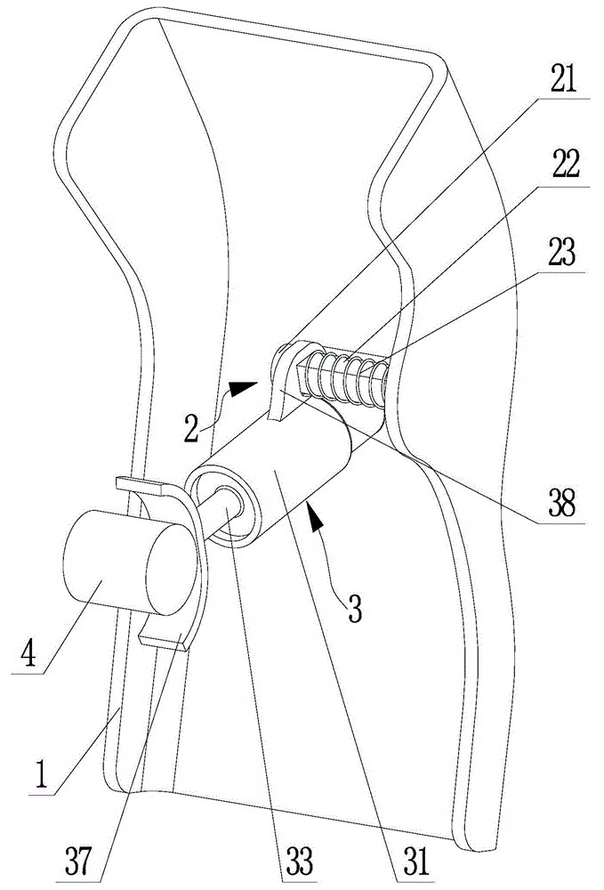 Resilience mechanism of clutch pedal