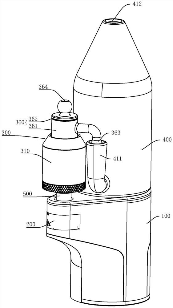 Electronic cigarette capable of adjusting butt joint position