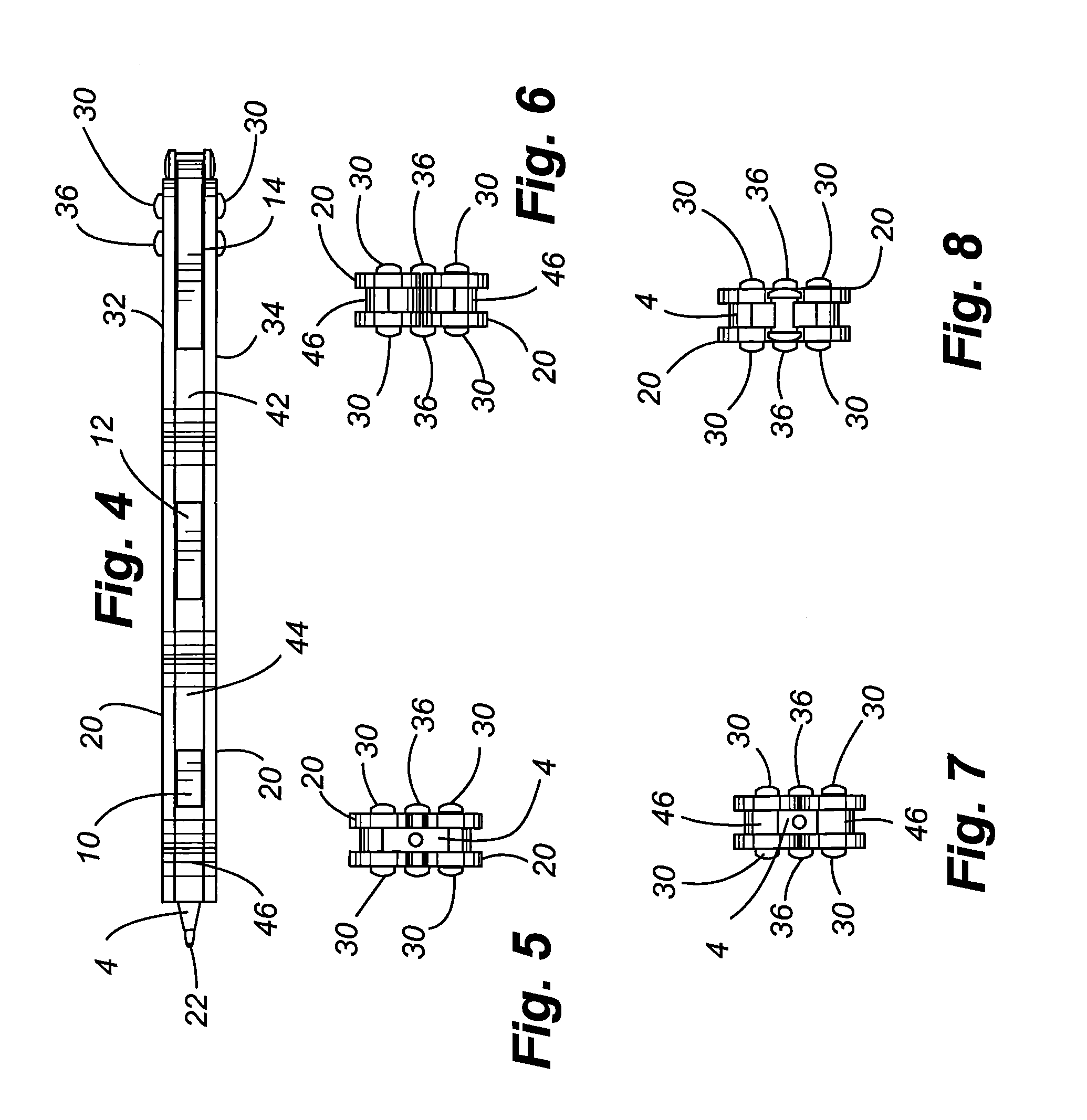 Writing instrument with rotatable handles