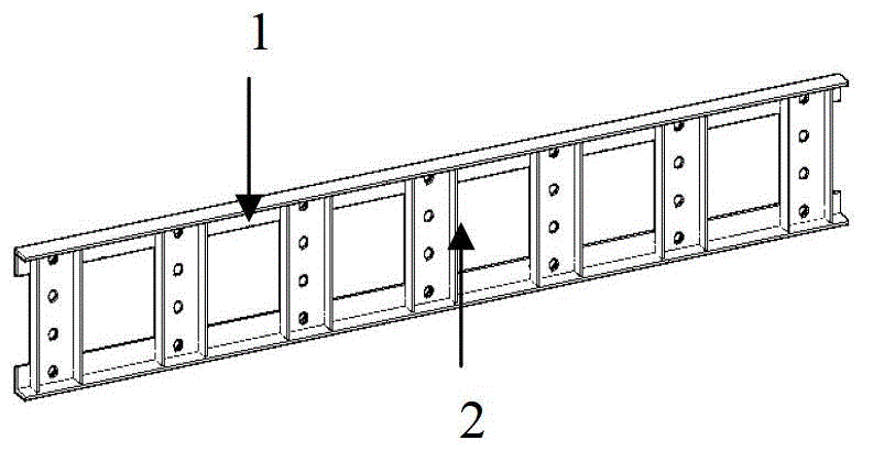 Multi-story high-rise assembled steel structure frame - eccentrically-braced system