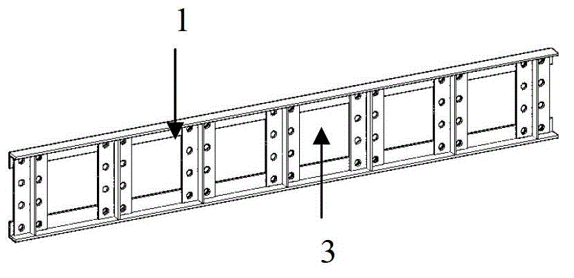 Multi-story high-rise assembled steel structure frame - eccentrically-braced system