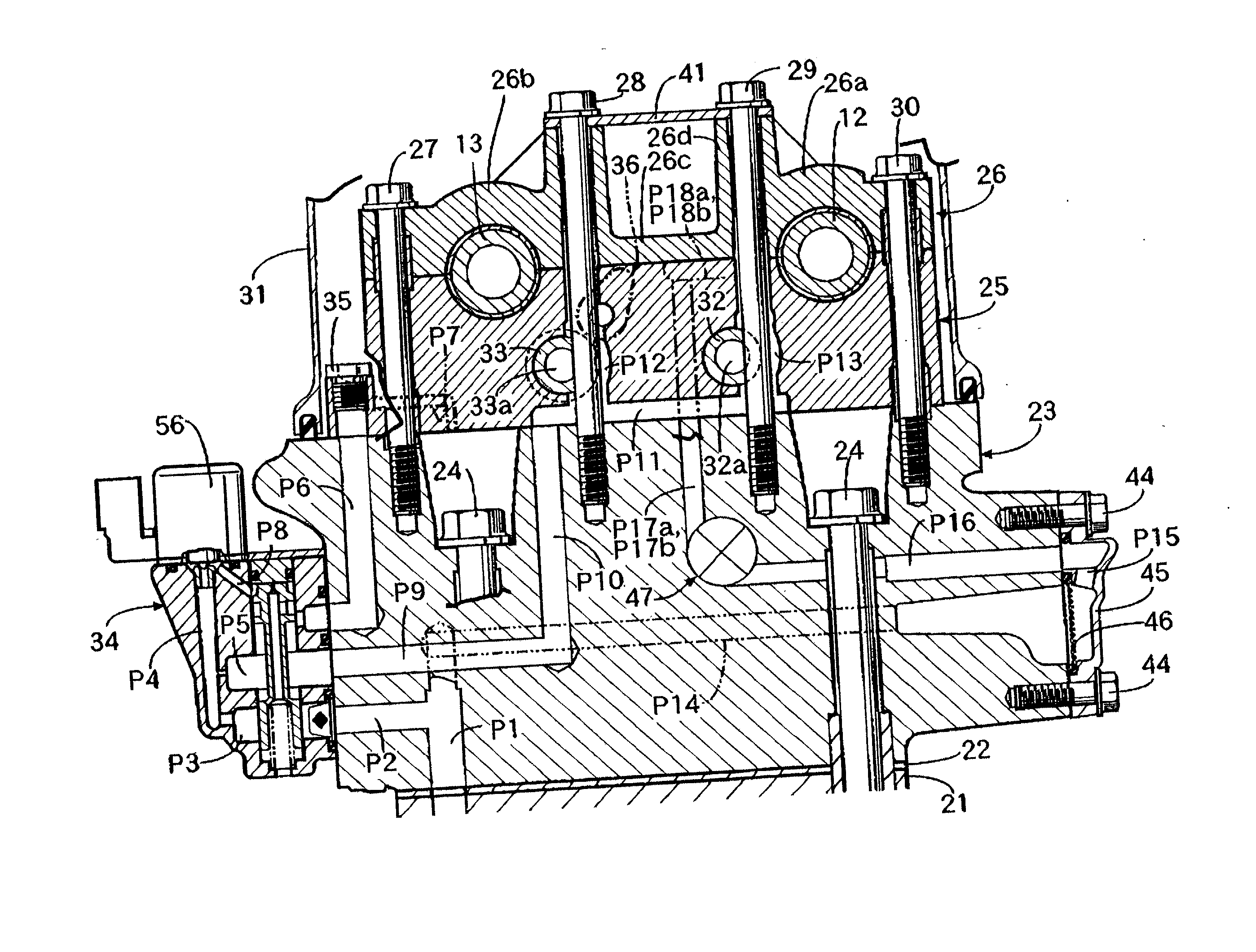 Timing chain lubricating structure for engine