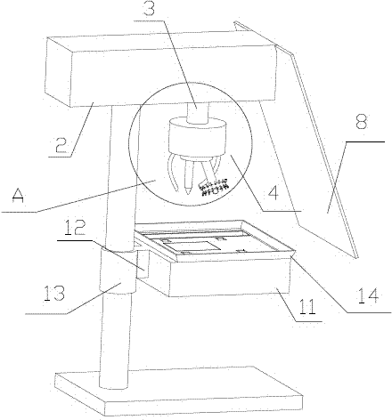 High-efficiency punching device suitable for furniture board