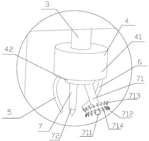 High-efficiency punching device suitable for furniture board